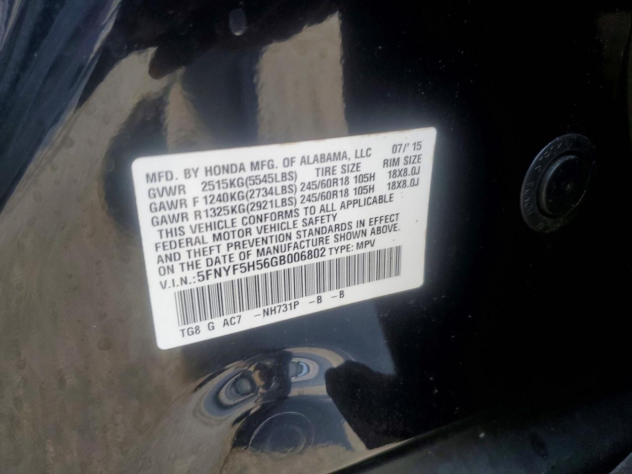 Honda Pilot Exl