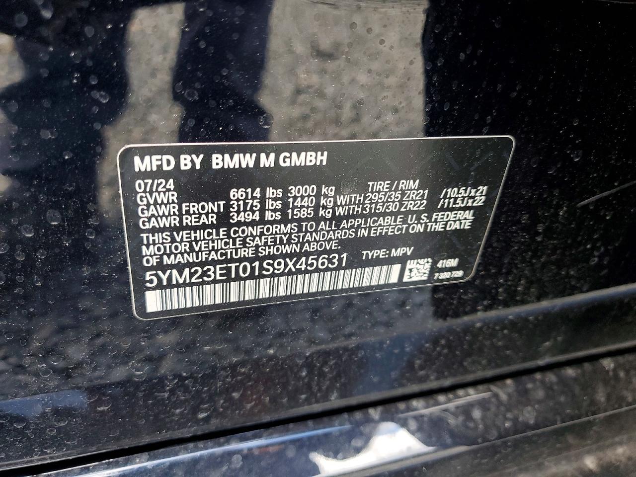 BMW X Series M Competition