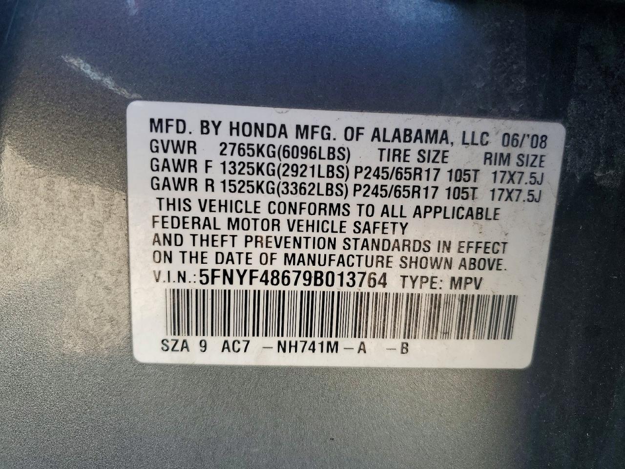 Honda Pilot Exl