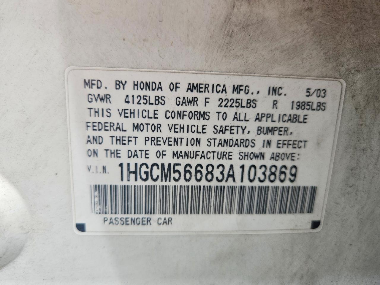 Honda Accord Ex