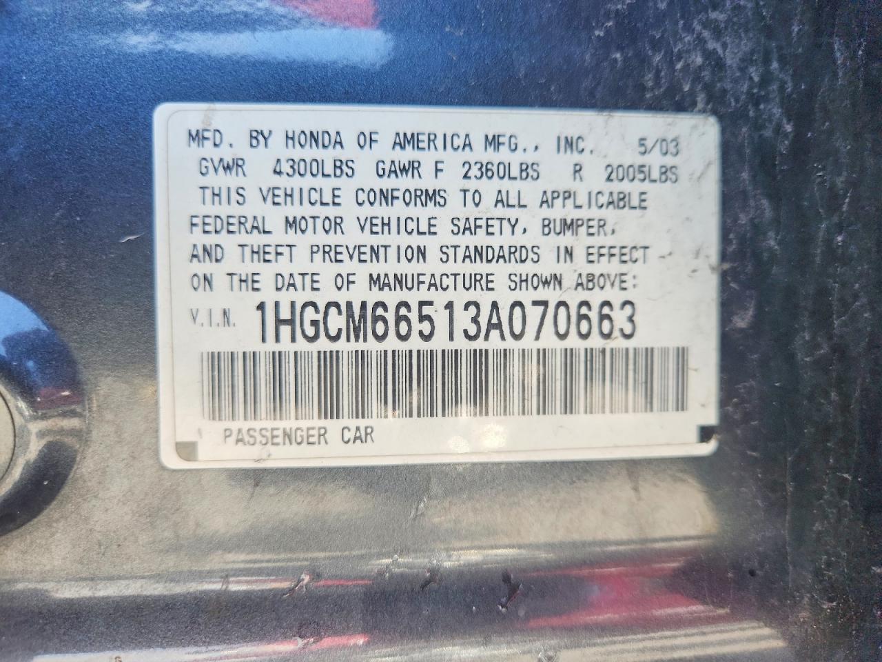 Honda Accord Ex