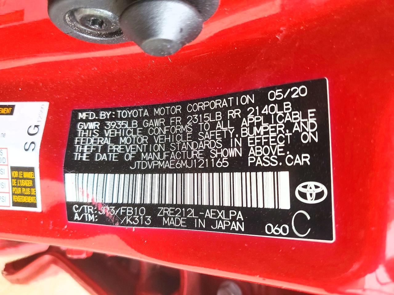 Toyota Corolla Le