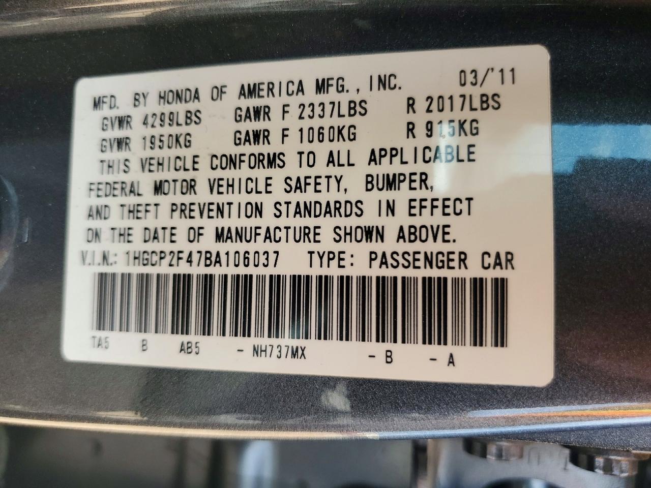 Honda Accord Lxp