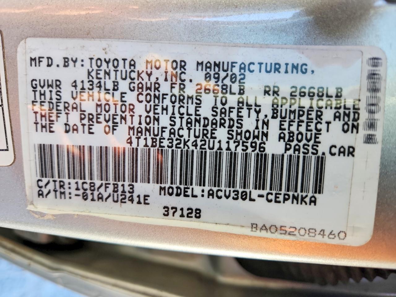Toyota Camry Le