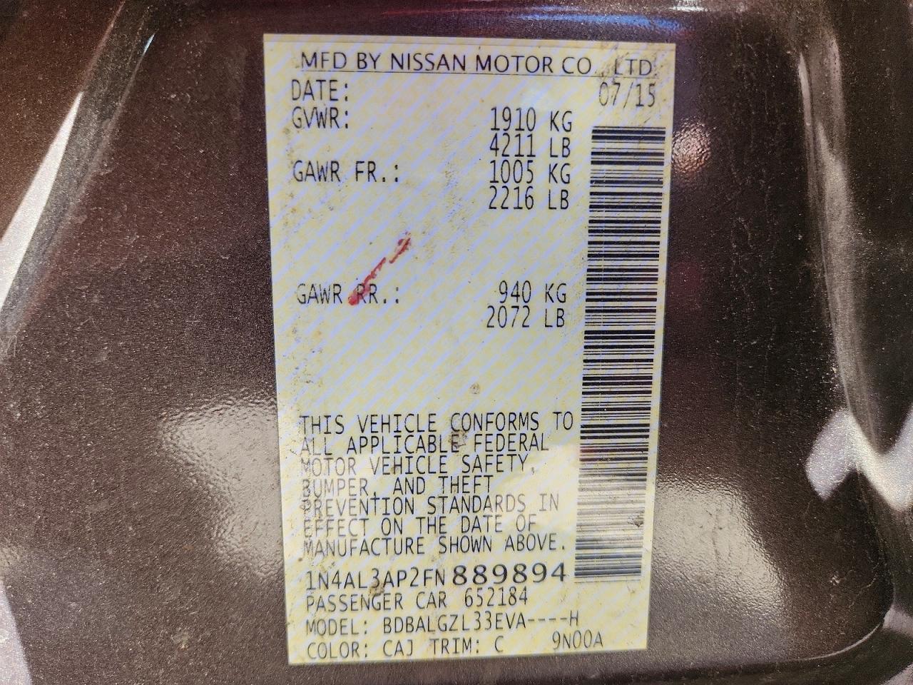 Nissan Altima 2.5 S