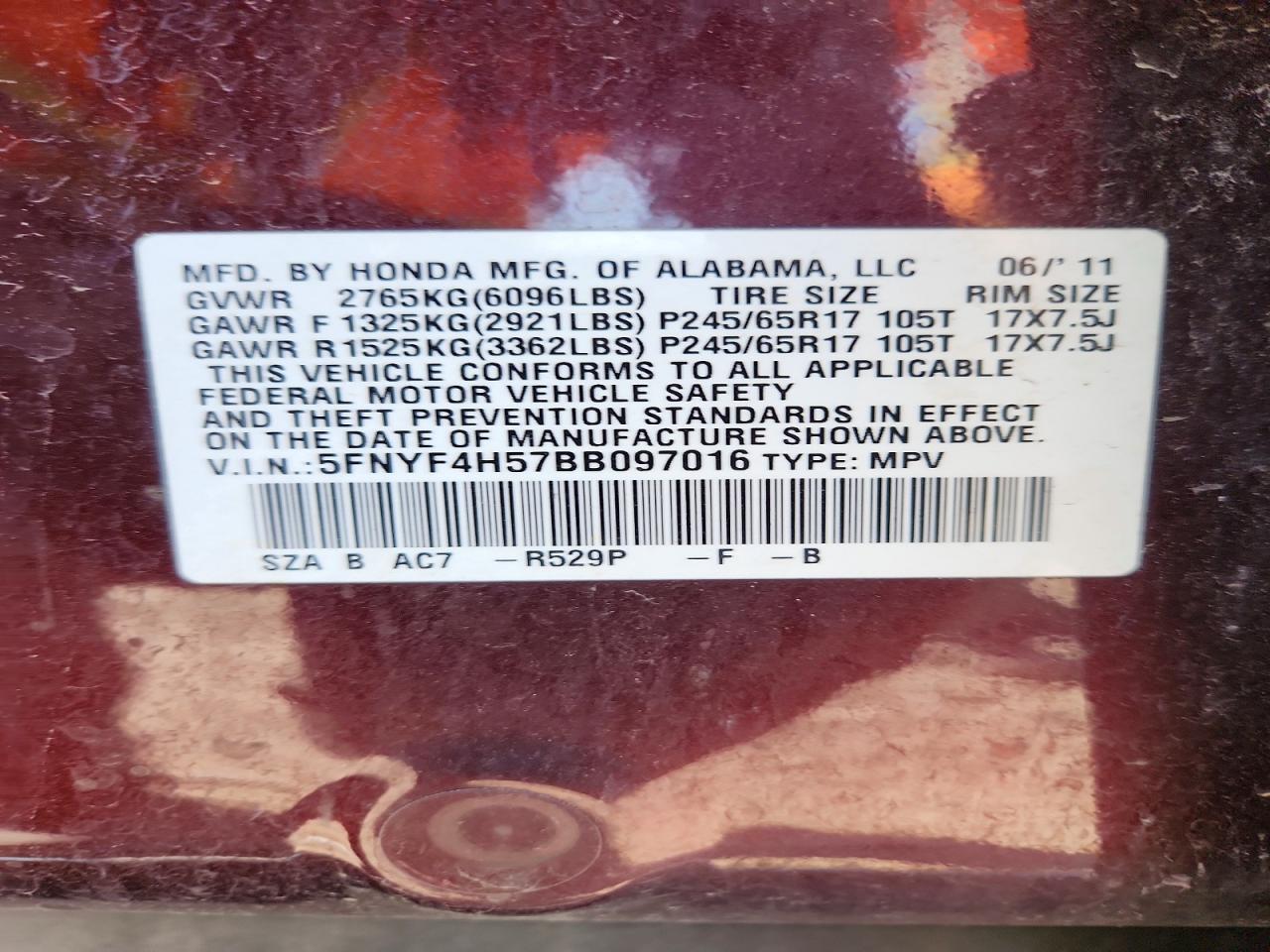 Honda Pilot Exl