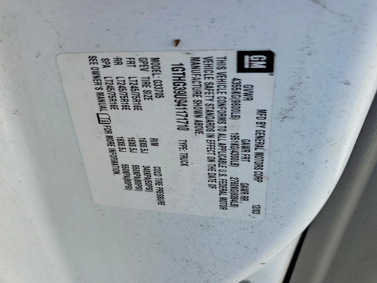 GMC Savana G3500