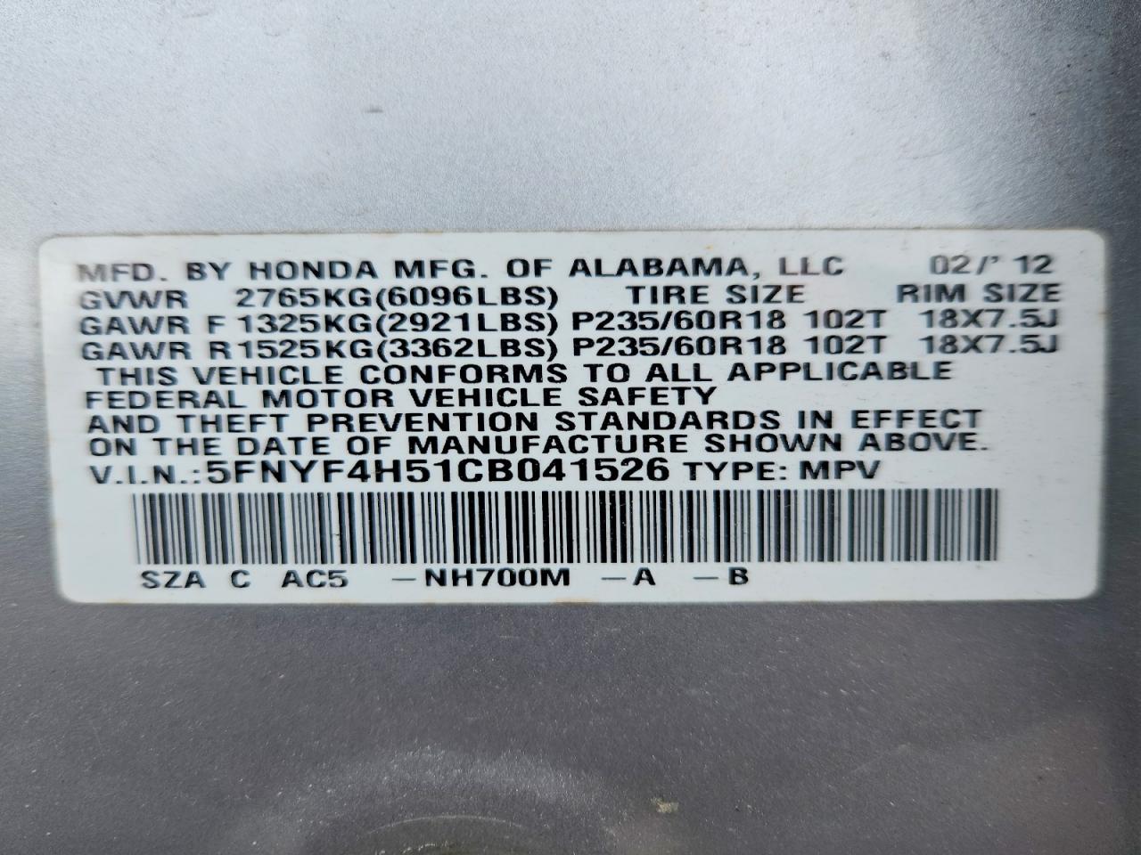 Honda Pilot Exl