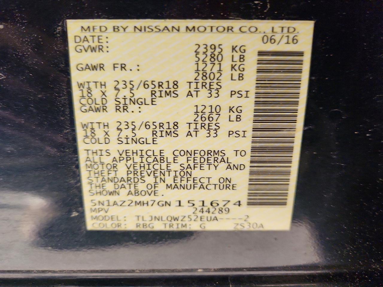 Nissan Murano Sv