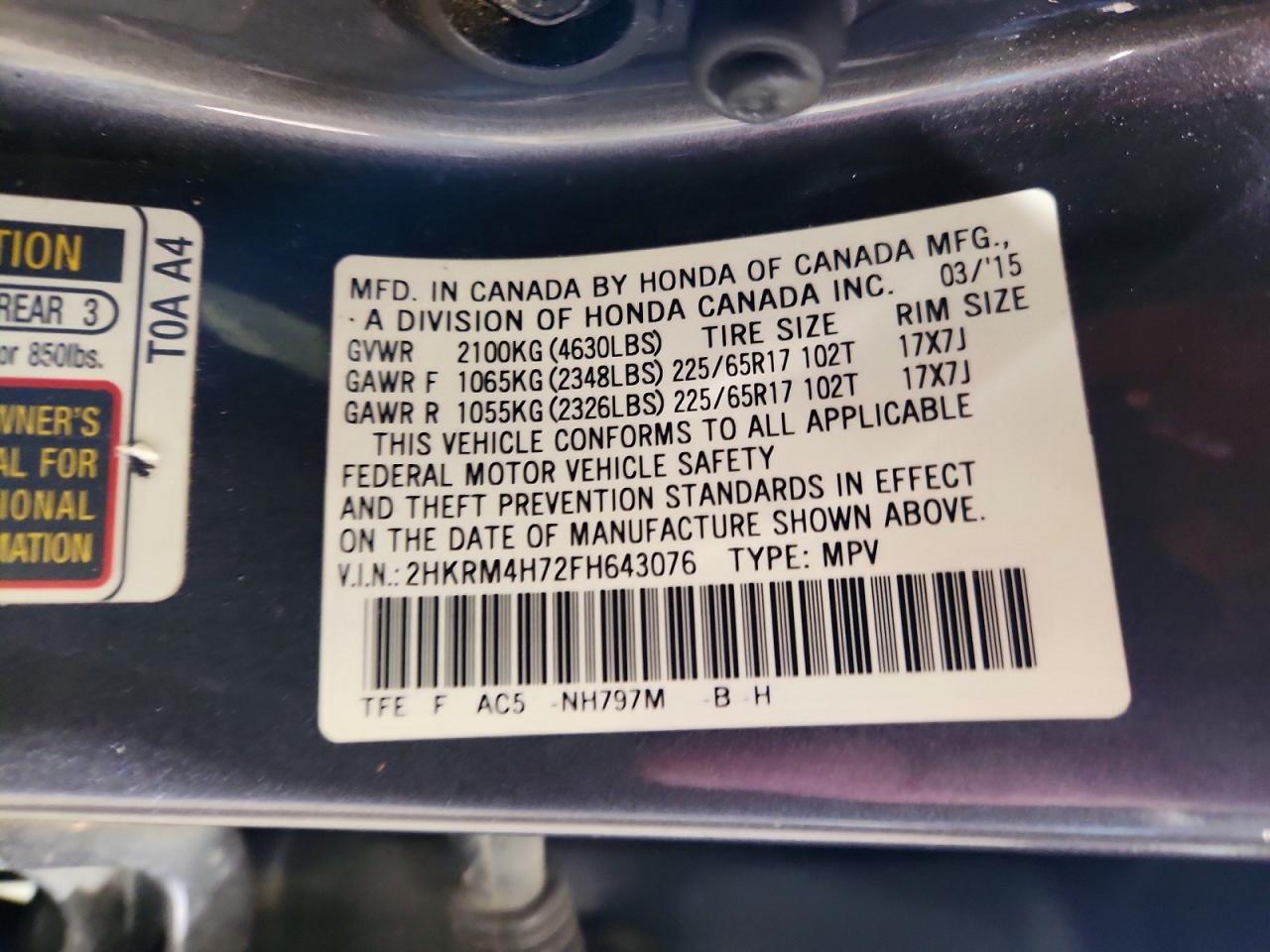 Honda Crv Exl