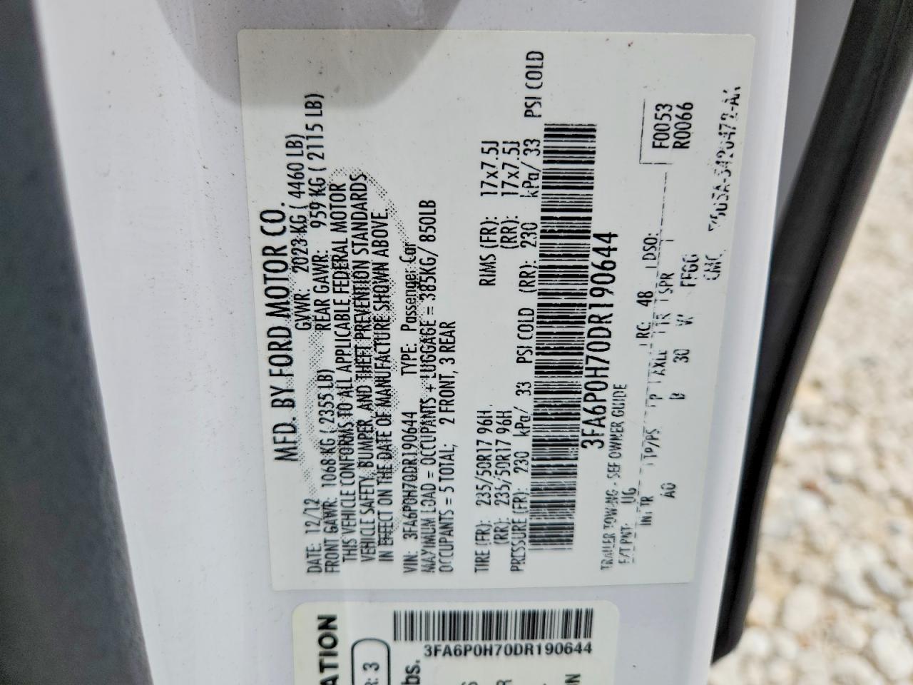 Ford Fusion Se