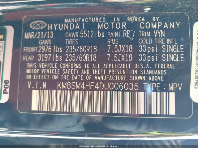 Hyundai SANTA FE Gls
