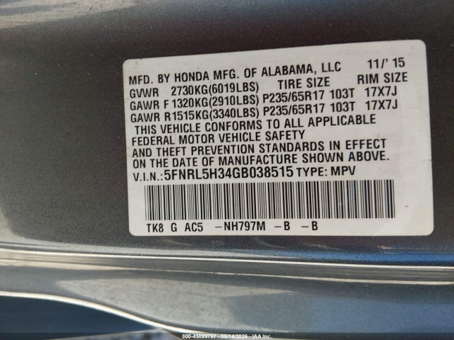 Honda Odyssey Se