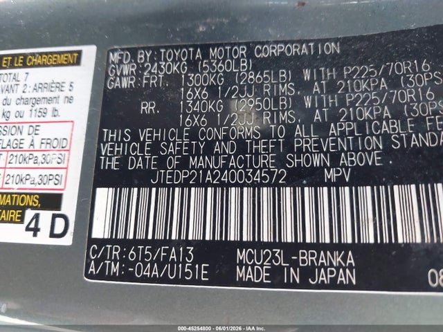 Toyota Highlander V6