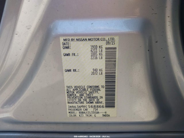 Nissan Altima 2.5 S
