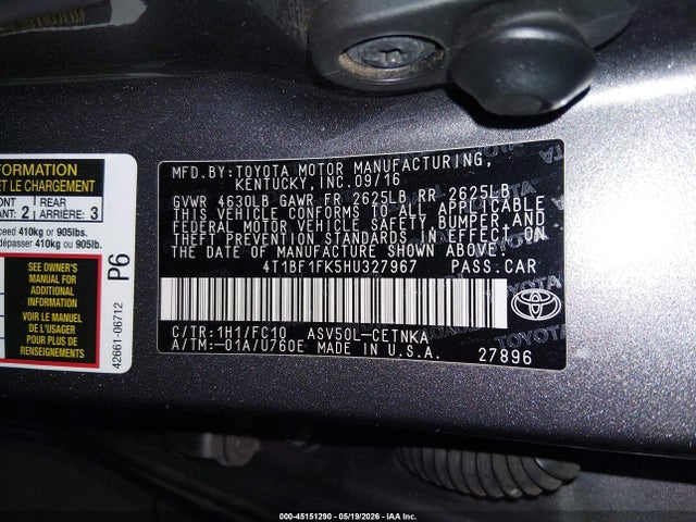 Toyota Camry Le