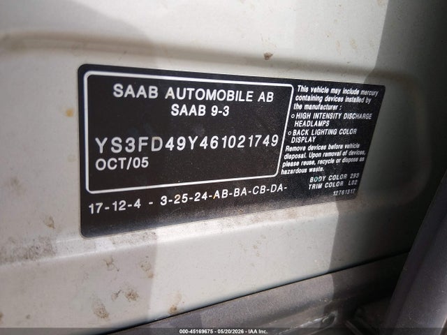 Saab 9-3 2.0t