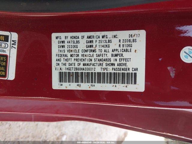 Honda Accord Ex-l V6