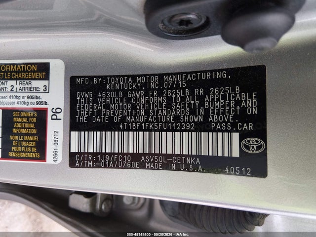 Toyota Camry Le
