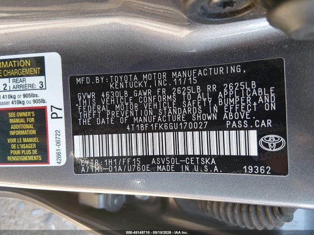 Toyota Camry Se