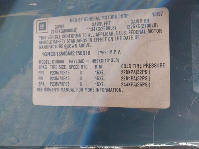 Chevrolet Blazer Ls Cmi