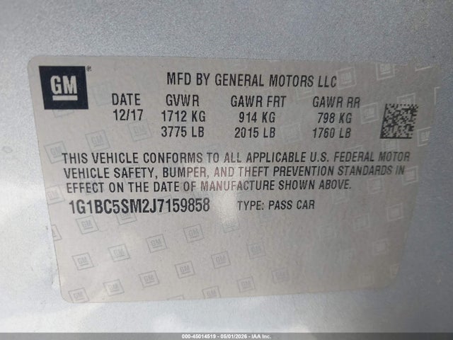 Chevrolet Cruze Ls Auto