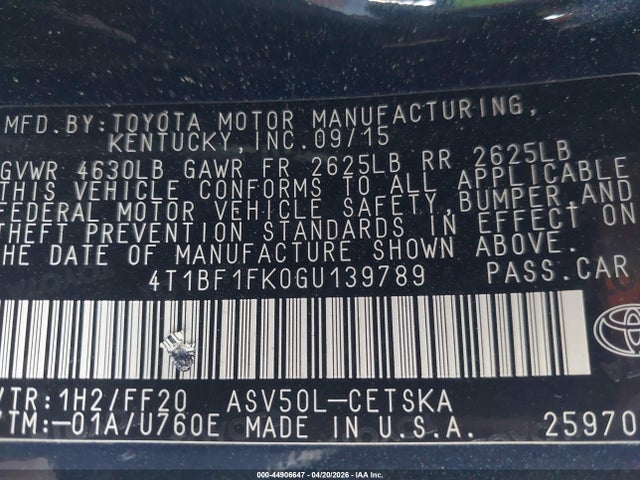 Toyota Camry Se