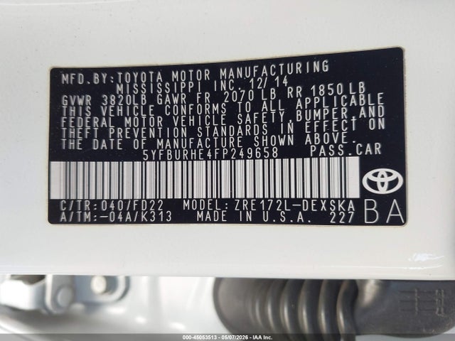 Toyota Corolla S Plus