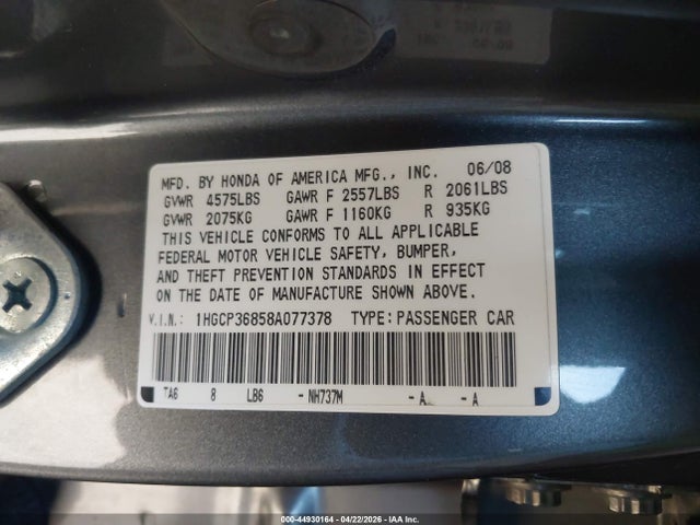 Honda Accord 3.5 Ex-l
