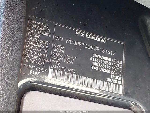 Mercedes-Benz Sprinter 2500 Normal Roof