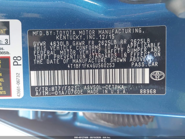 Toyota Camry Se