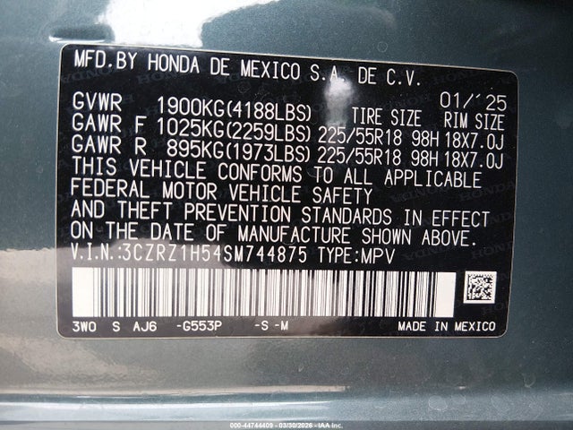 Honda HR-V 2wd Sport