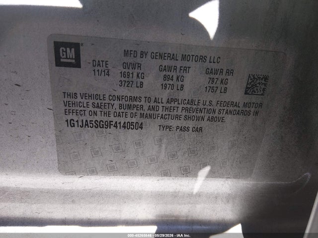 Chevrolet Sonic Ls Auto