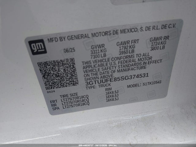 GMC Sierra 1500 4wd  Short Box At4x