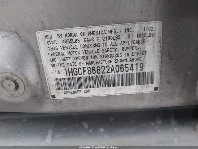 Honda Accord 2.3 Vp
