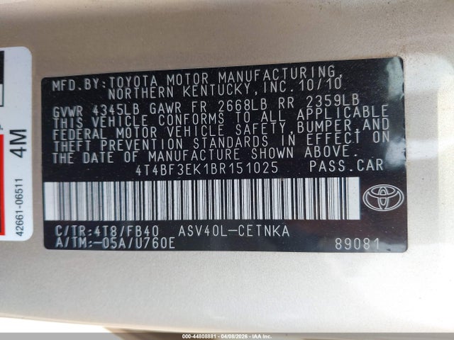 Toyota Camry Le