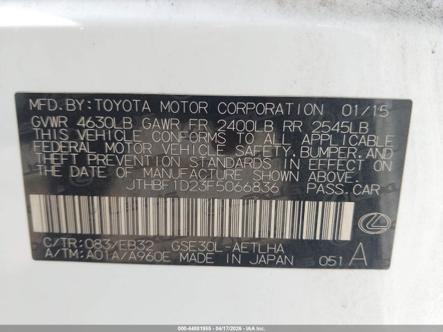 Lexus Is Crafted Line