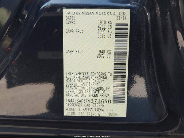 Nissan Altima 2.5 S