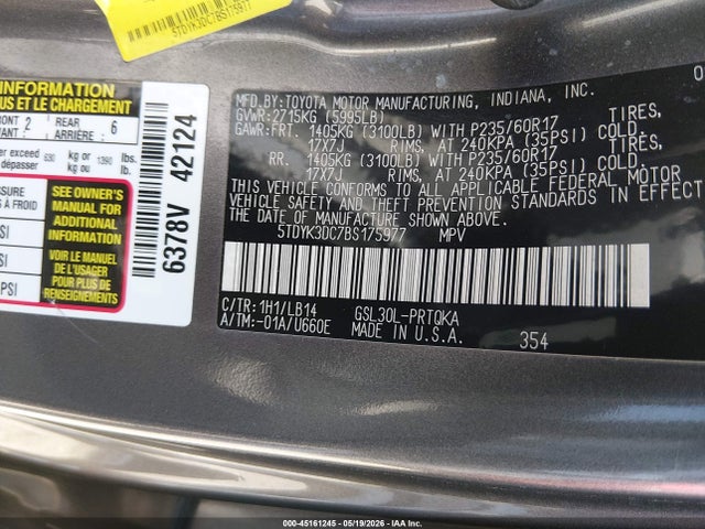 Toyota Sienna Xle V6