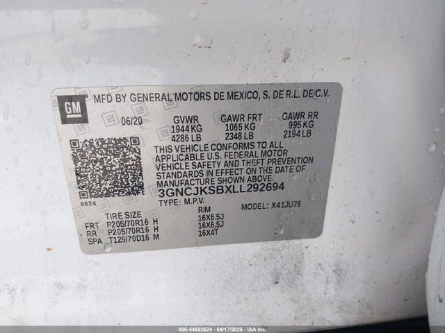 Chevrolet Trax Fwd Ls