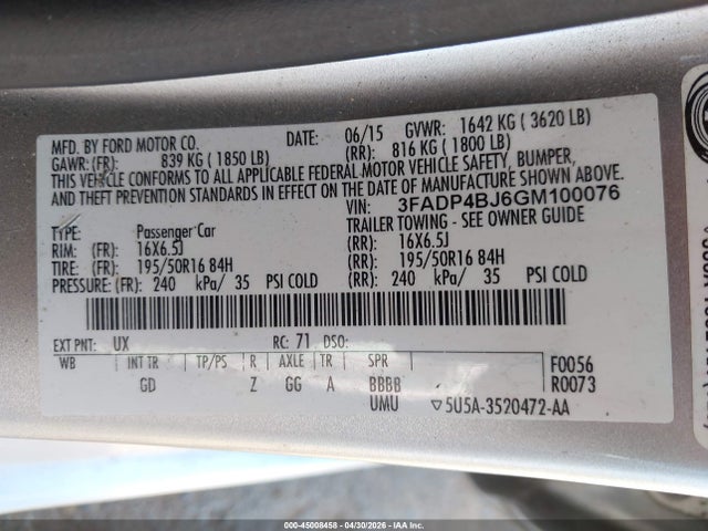 Ford Fiesta Se