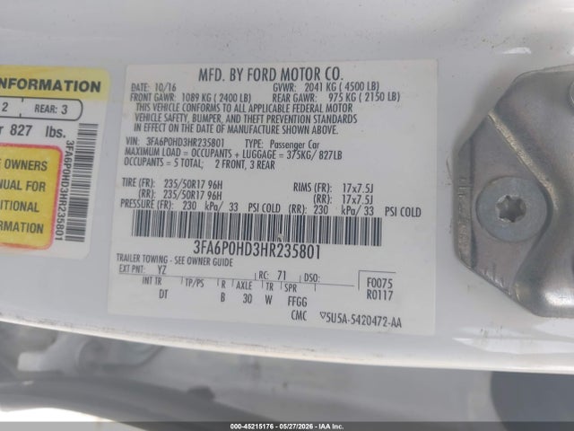 Ford Fusion Se