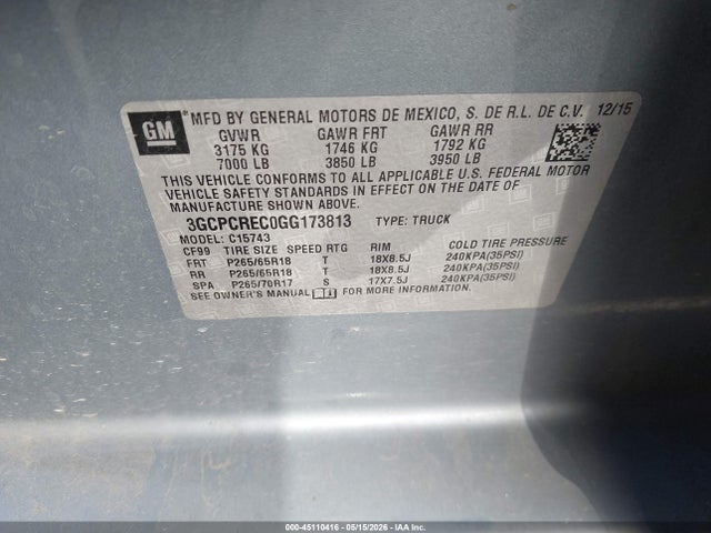 Chevrolet Silverado 1500 1lt