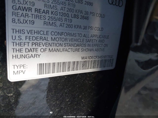 Audi Q3 Premium 45 Tfsi S Line Quattro Tiptronic