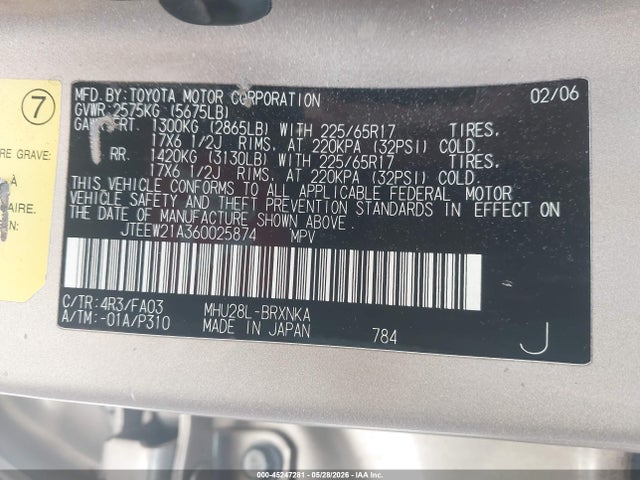 Toyota Highlander V6
