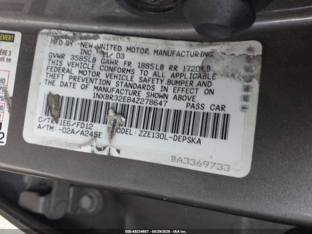 Toyota Corolla S