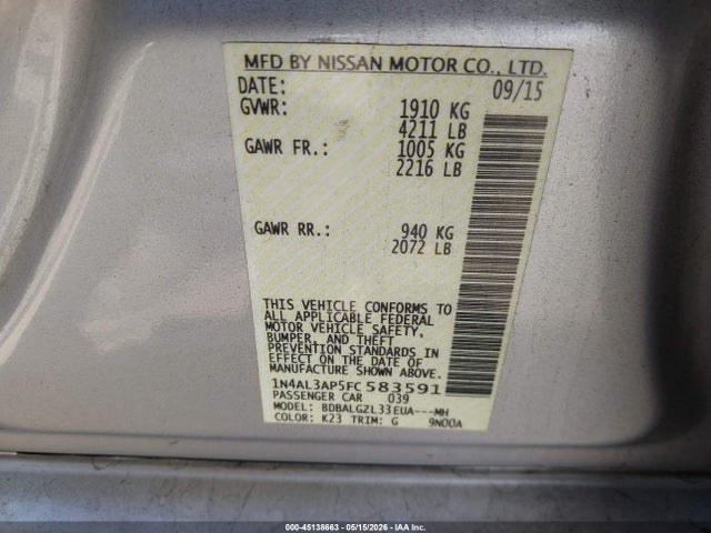 Nissan Altima 2.5 S