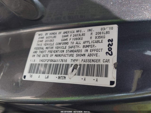 Honda Accord 2.4 Ex-l