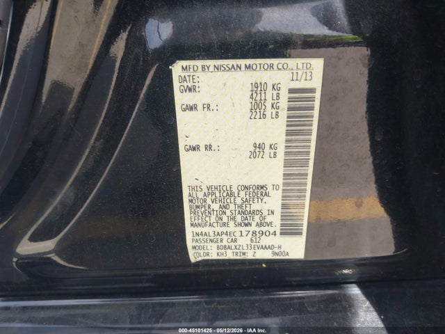 Nissan Altima 2.5 Sl
