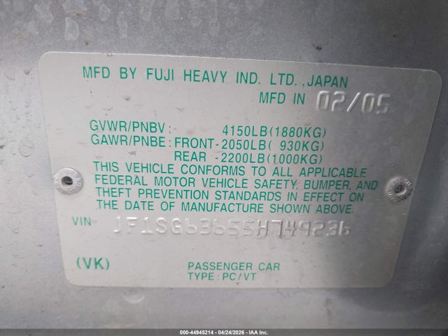 Subaru Forester 2.5x